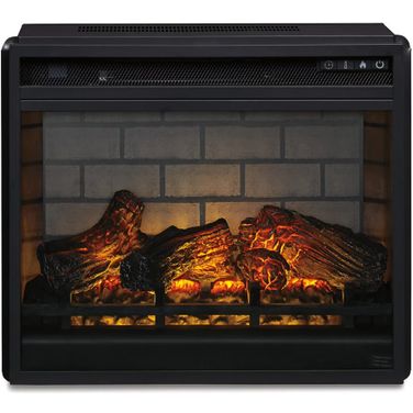 Black Infrared Fireplace Insert