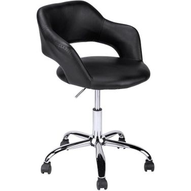 Black Office Chair With Hydraulic Lift Base