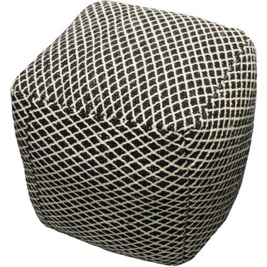 Lia Black Pouf