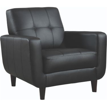 Aaron Padded Seat Accent Chair Black