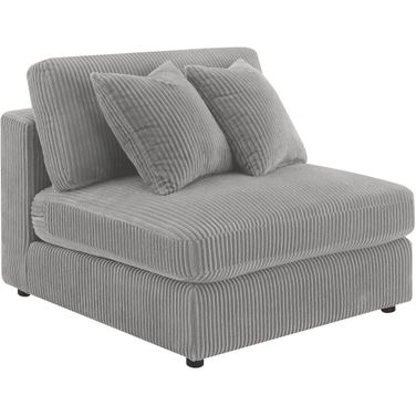 Blaine Upholstered Armless Chair Fog