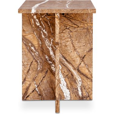 Blair Accent Table In Golden Forest Marble
