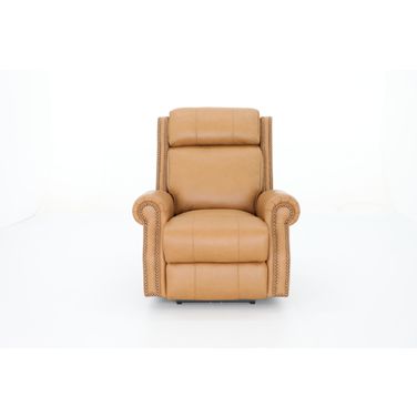 Blair Big and Tall Power Recliner with Power Head Rest In Brandy