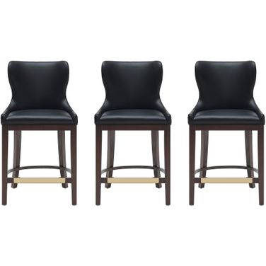 Blair Counter Stool Set of 3 In Black