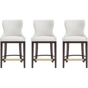 Blair Counter Stool Set of 3 In White