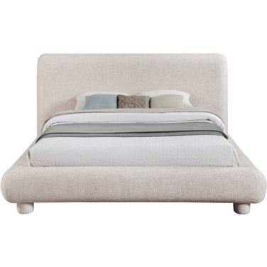 Blair Fabric Upholstered Full Bed In Beige