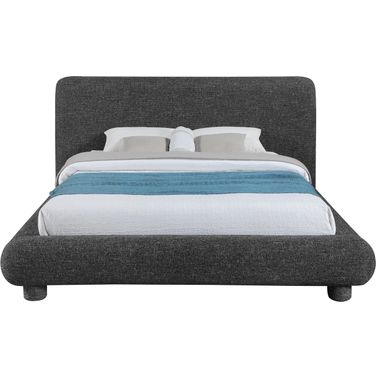 Blair Fabric Upholstered King Bed In Black