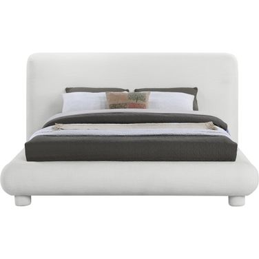 Blair Fabric Upholstered King Bed In Cream