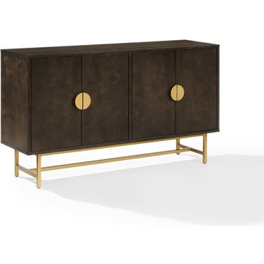Blair Sideboard In Dark Brown and Gold