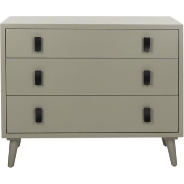 Blaize Dark Grey/Black 3 Drawer Chest