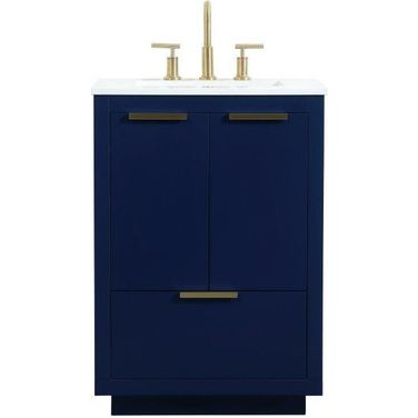Blake 24 Inch Single Bathroom Vanity In Blue