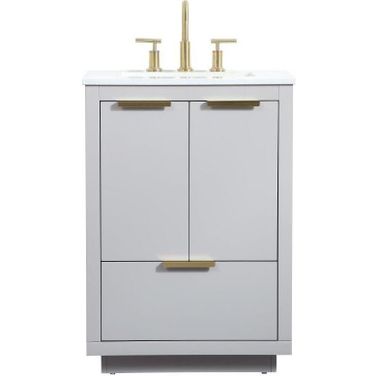 Blake 24 Inch Single Bathroom Vanity In Grey