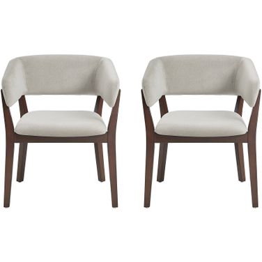 Blake Dining Armchair Set of 2 In Greige