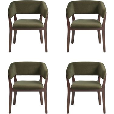 Blake Dining Armchair Set of 4 In Green