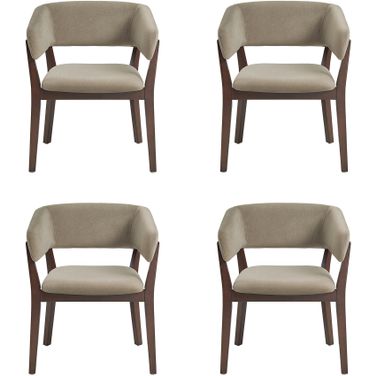 Blake Dining Armchair Set of 4 In Linen