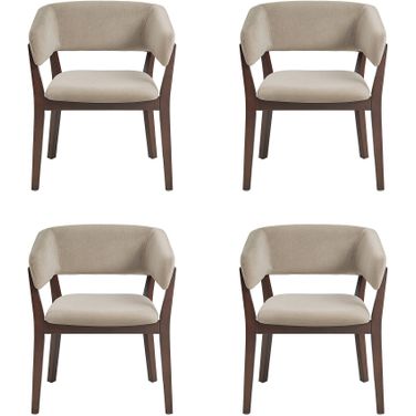 Blake Dining Armchair Set of 4 In Natural
