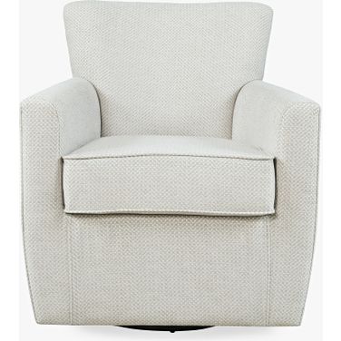 Blakely Harper Swivel Accent Chair In Cloud