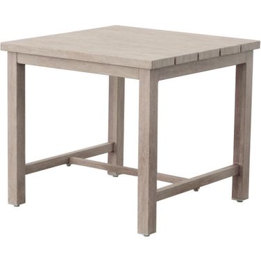 Blakely Outdoor Aluminum End Table In White