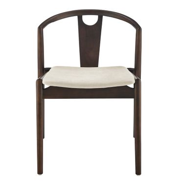 Blanche Side Chair In Natural and Dark Walnut