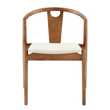 Blanche Side Chair Set of 2 In Walnut and Natural