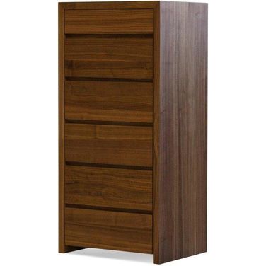 Blanche Walnut 6-Drawer Chest