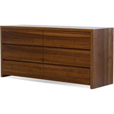 Blanche Walnut Double Dresser