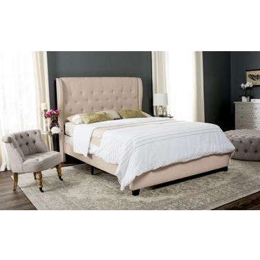 Blanchett Light Beige Youth Upholstered Platform Bedroom Set