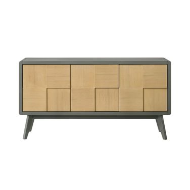 Blayde Server In Light Gray and Natural