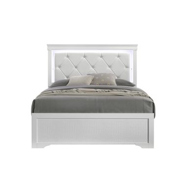 Blaze Full Panel Bed In White