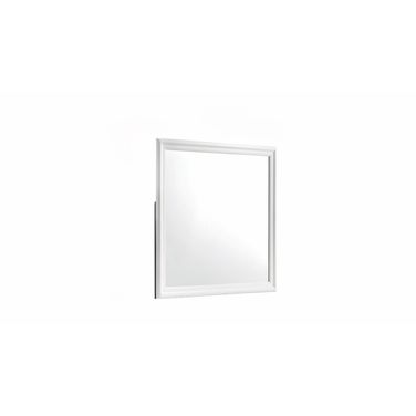 Blaze Mirror In White