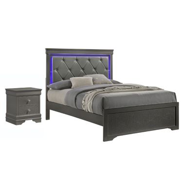 Blaze Youth Panel Bedroom Set In Gray