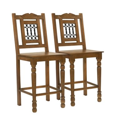 Bliss Bar Chair Set of 2 In Spice Tan