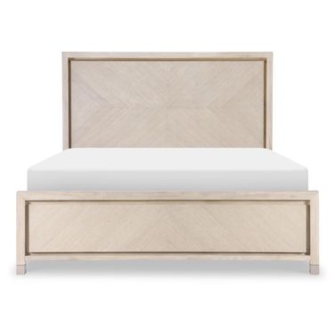 Bliss Complete California King Panel Bed In Soft Cashmere