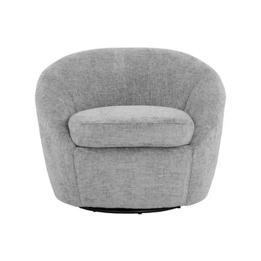 Bliss Swivel Lounge Chair In Husky Grey