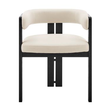Blixa Armchair In Black and Beige