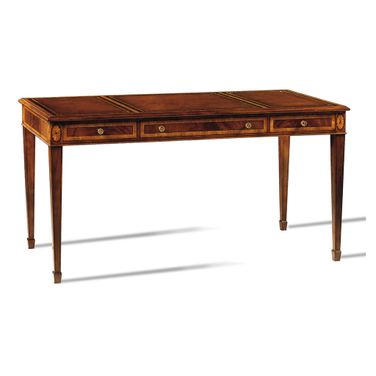 Blixen Desk In Mahogany/Brown/Brass