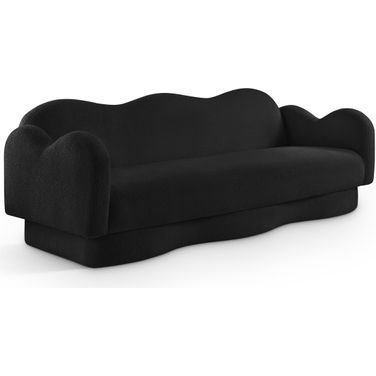 Bloom Teddy Fabric Sofa In Black