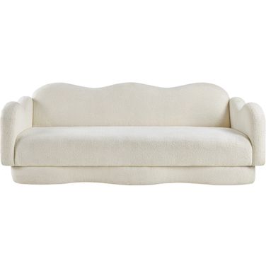 Bloom Teddy Fabric Sofa In Cream