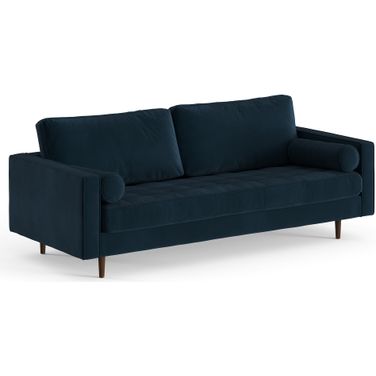 Bloomfield Performance Velvet Sofa In Ink