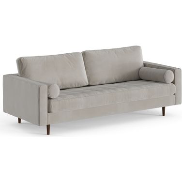 Bloomfield Performance Velvet Sofa In Platinum