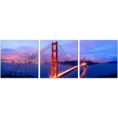 Blue and Orange Golden Gate Bridge Wall Art
