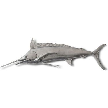 Blue Marlin Fish In Grey