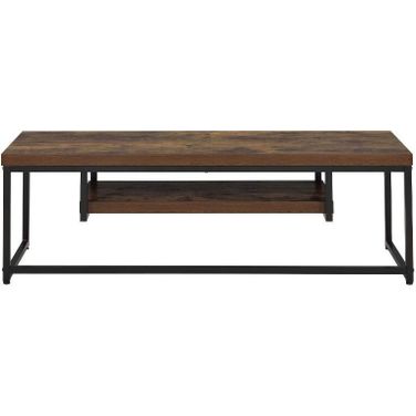 Bob Weathered Oak and Black 47" Tv Stand
