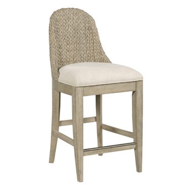 Vista Boca Woven Stool Set of 2 In Oyster