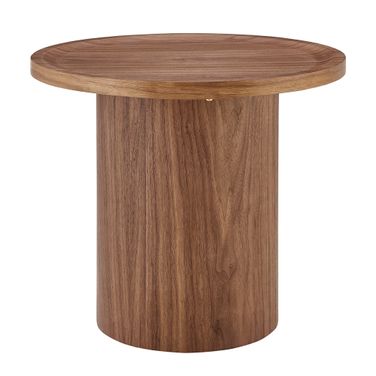 Boden 24 Inch Round Side Table In Walnut