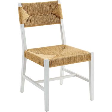 Bodie Wood Dining Chair In White Natural