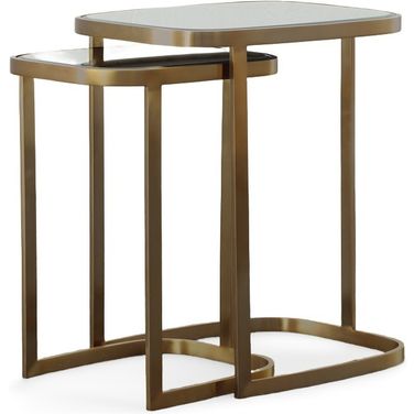 Bohdi Nesting Tables In Antique Brass