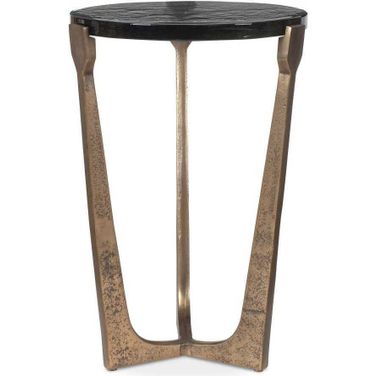 Bohdi Outdoor Accent Table In Brass