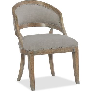 Boheme Gray Garnier Barrel Back Side Chair Set of 2