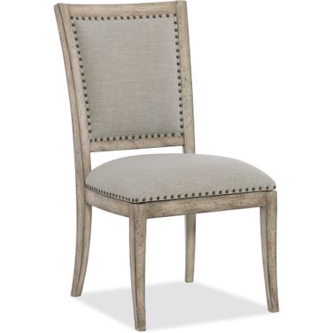 Boheme Gray Vitton Upholstered Side Chair Set of 2